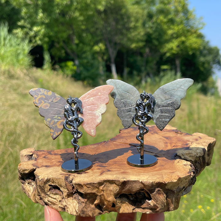 Natural Crystal Angel & Demon Wings