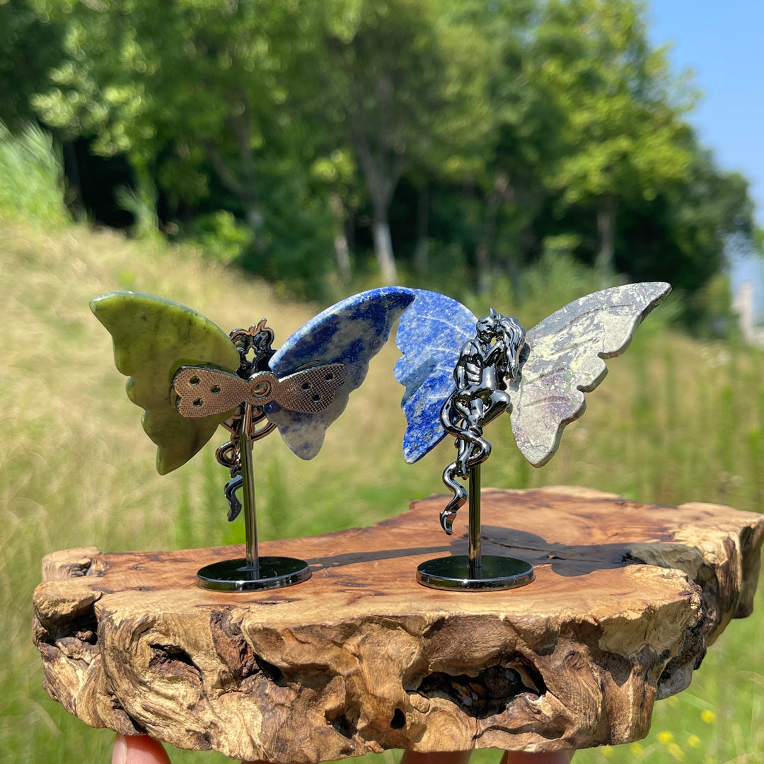 Natural Crystal Angel & Demon Wings
