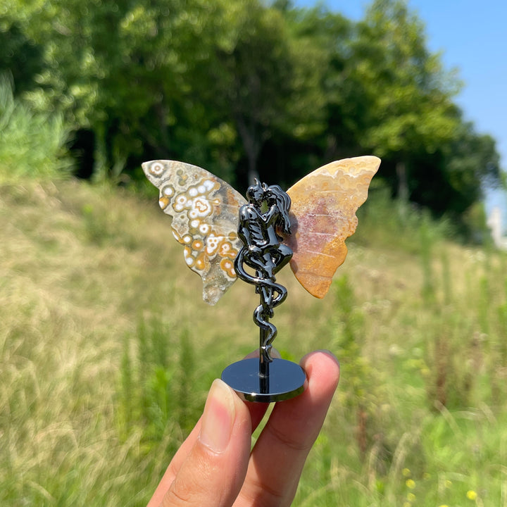 Natural Crystal Angel & Demon Wings