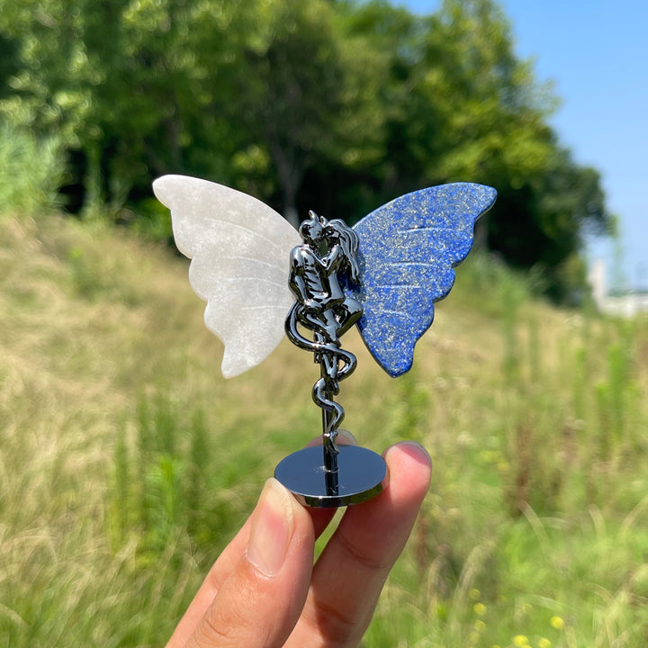 Natural Crystal Angel & Demon Wings