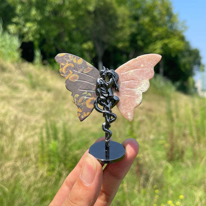 Natural Crystal Angel & Demon Wings