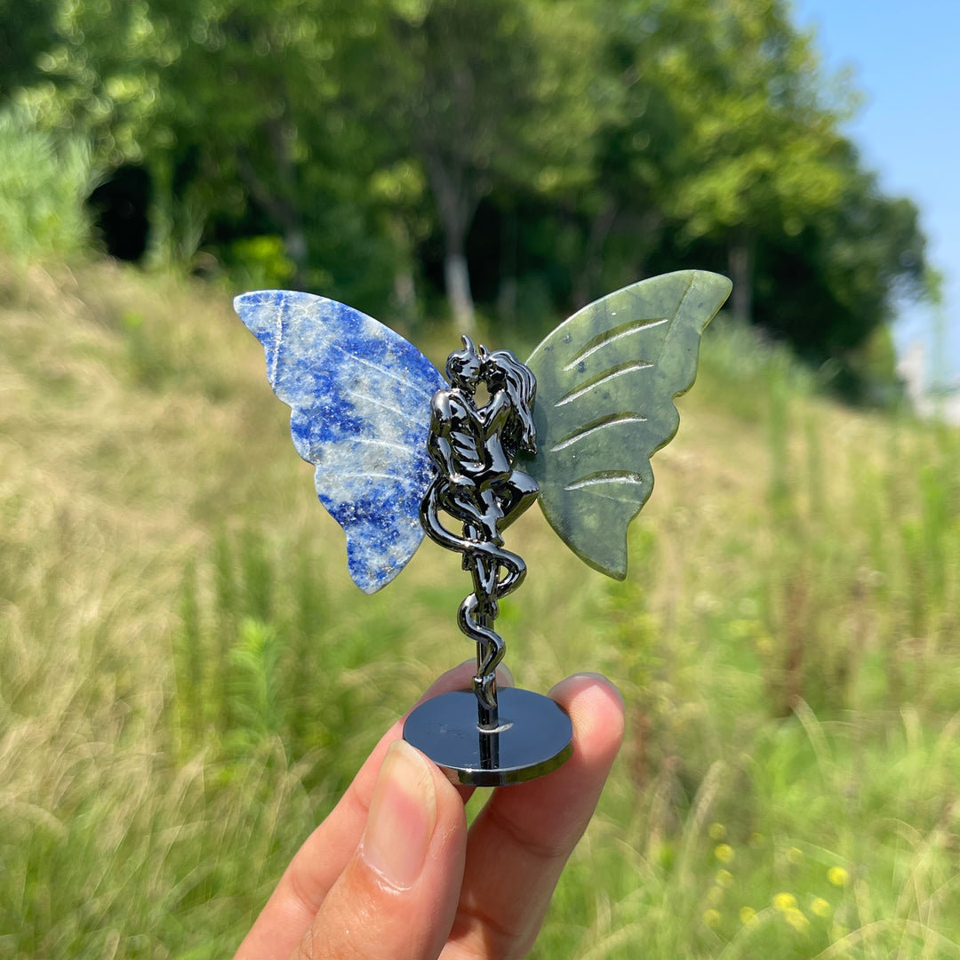 Natural Crystal Angel & Demon Wings