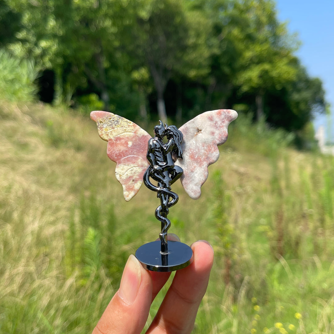 Natural Crystal Angel & Demon Wings