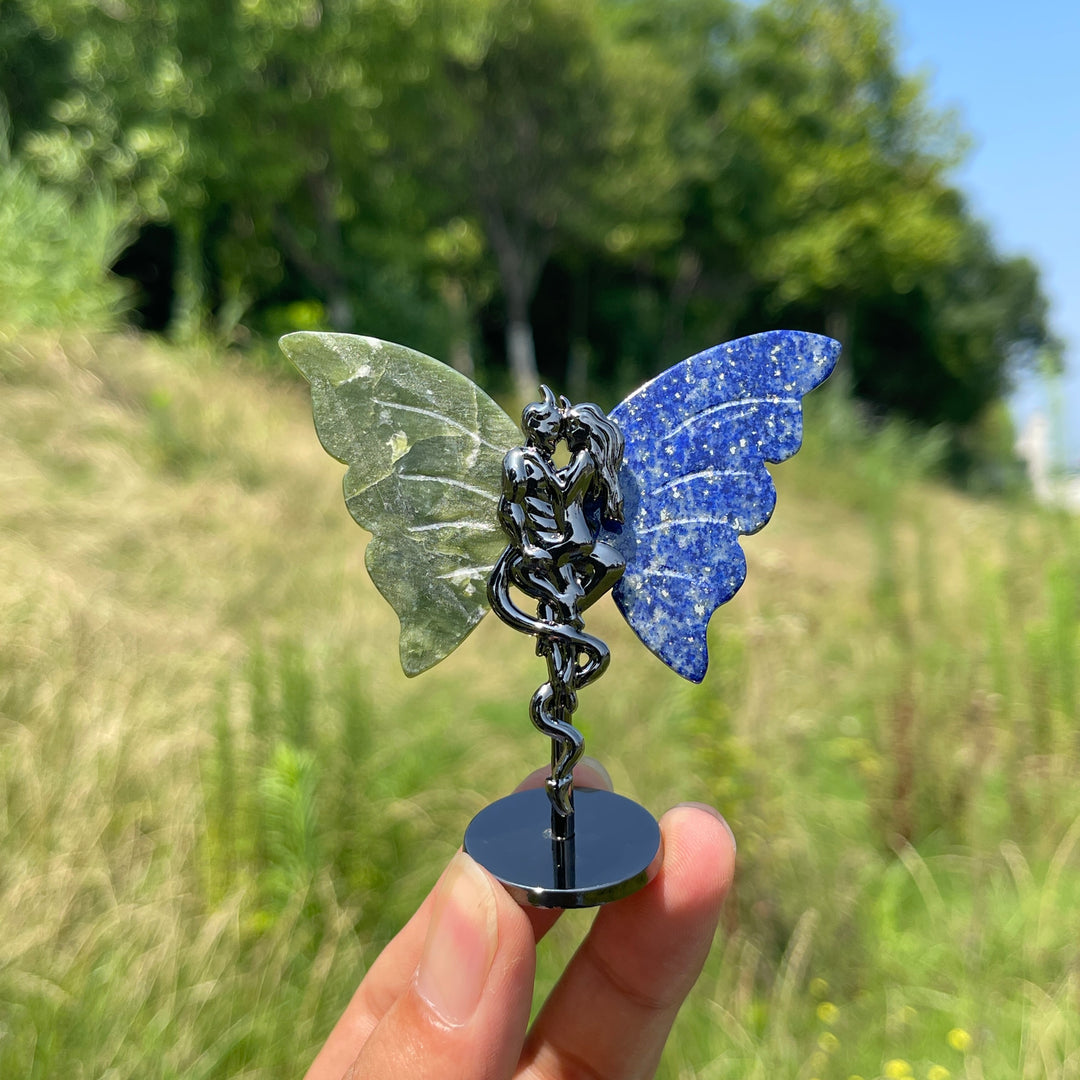 Natural Crystal Angel & Demon Wings