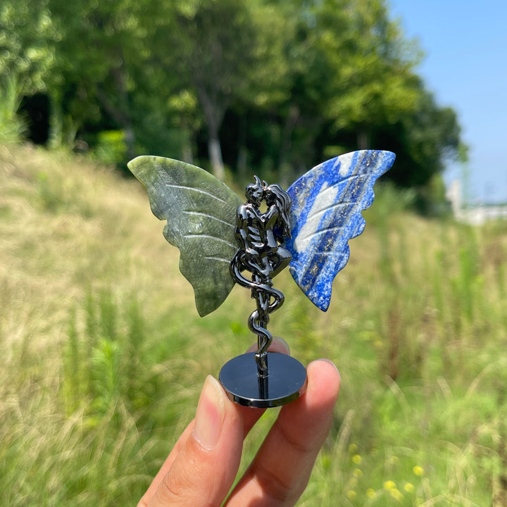 Natural Crystal Angel & Demon Wings