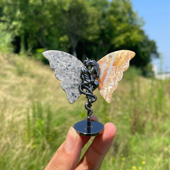 Natural Crystal Angel & Demon Wings