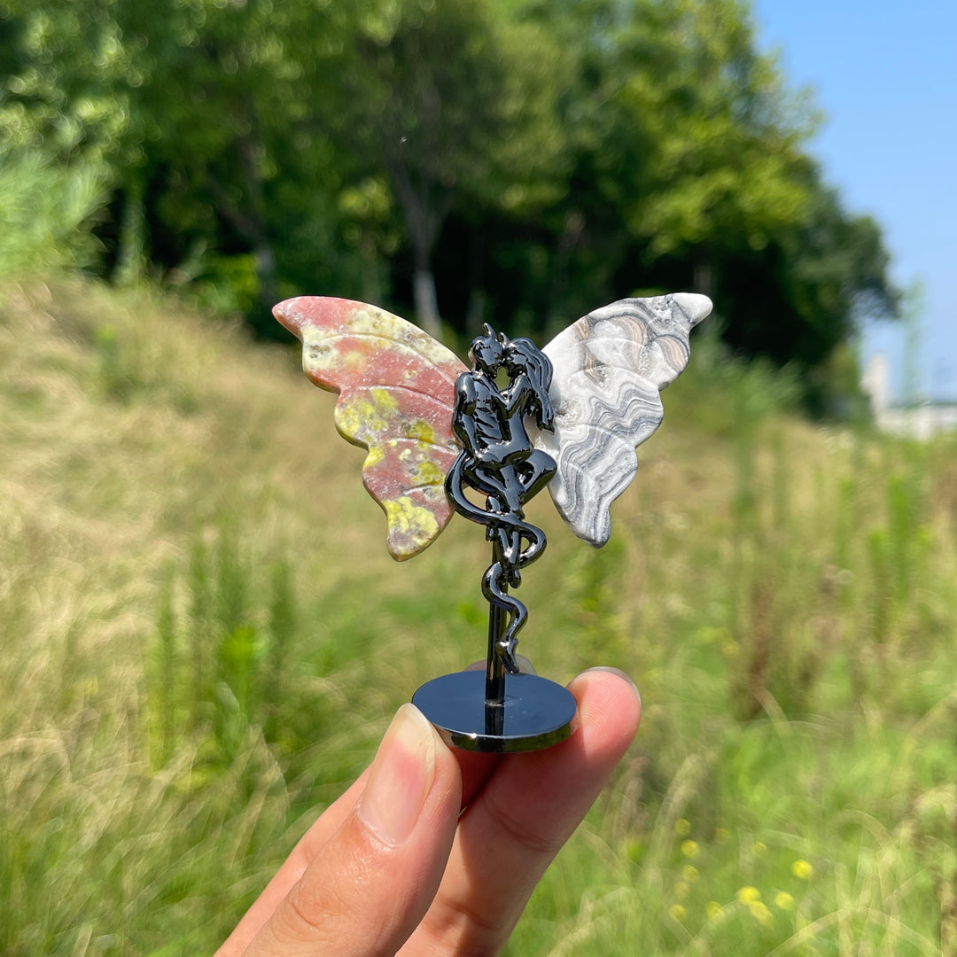 Natural Crystal Angel & Demon Wings