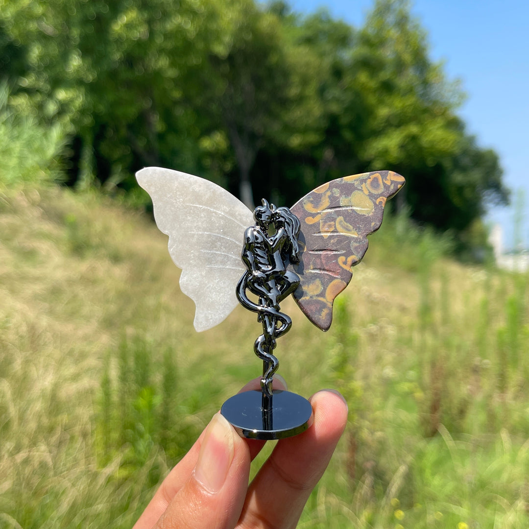 Natural Crystal Angel & Demon Wings