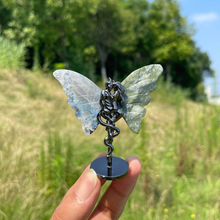 Natural Crystal Angel & Demon Wings