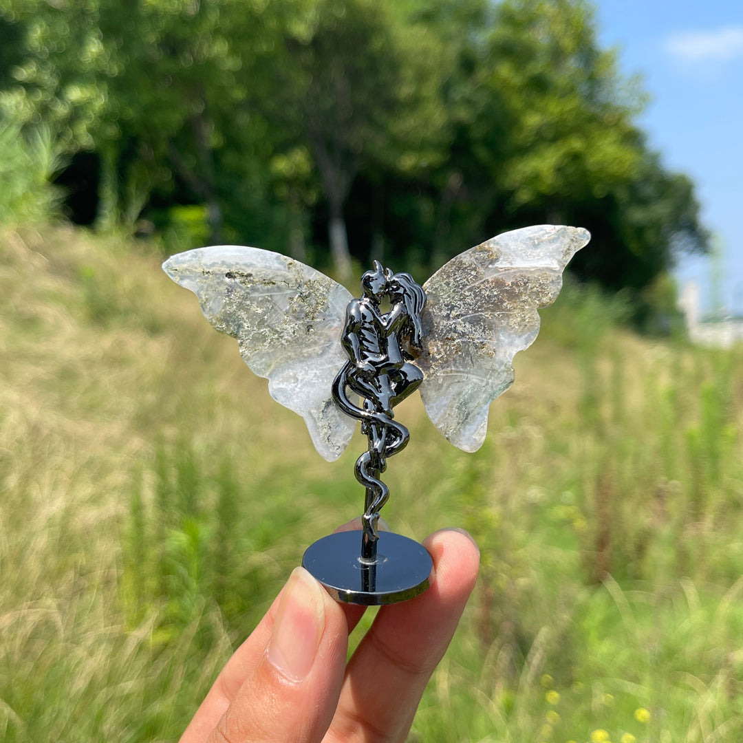 Natural Crystal Angel & Demon Wings