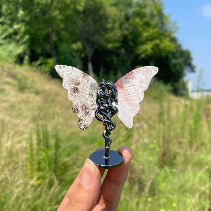 Natural Crystal Angel & Demon Wings