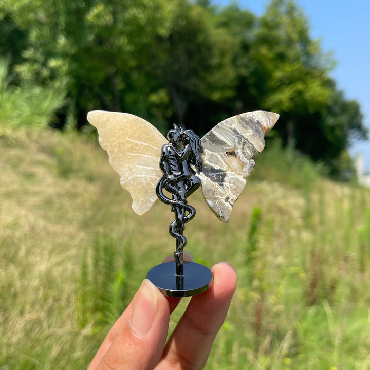 Natural Crystal Angel & Demon Wings