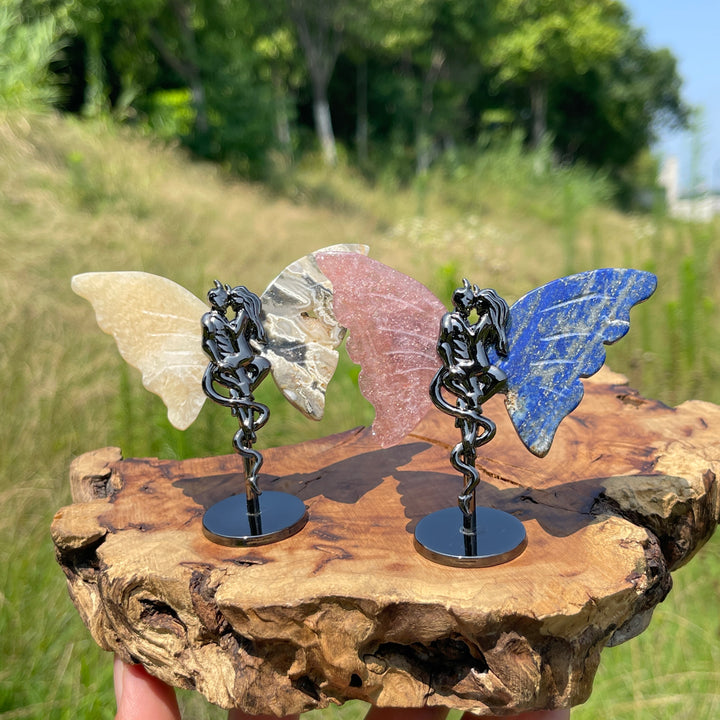 Natural Crystal Angel & Demon Wings
