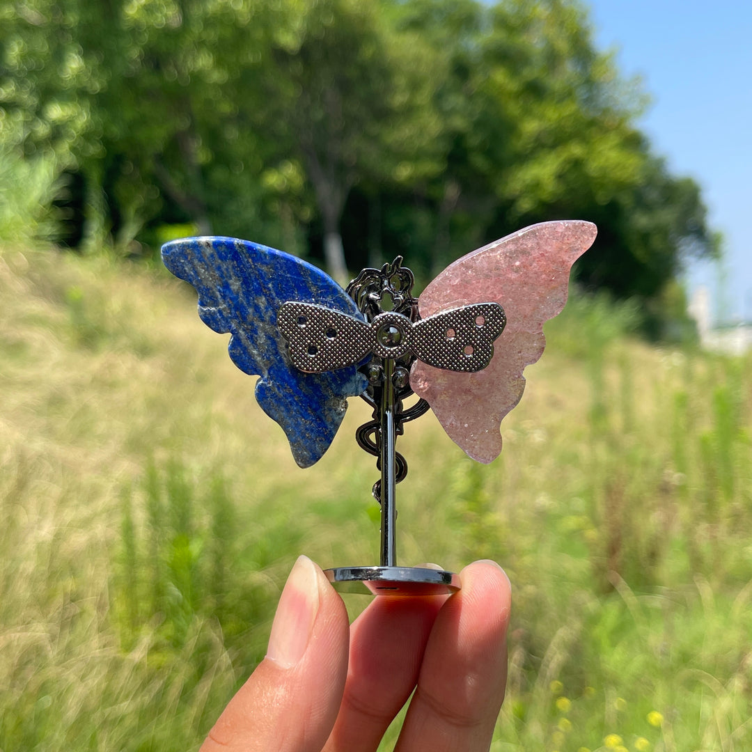 Natural Crystal Angel & Demon Wings
