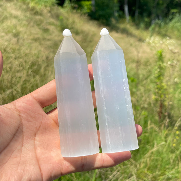 Natural Crystal Selenite Point