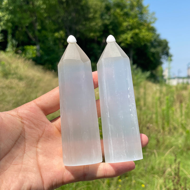Natural Crystal Selenite Point