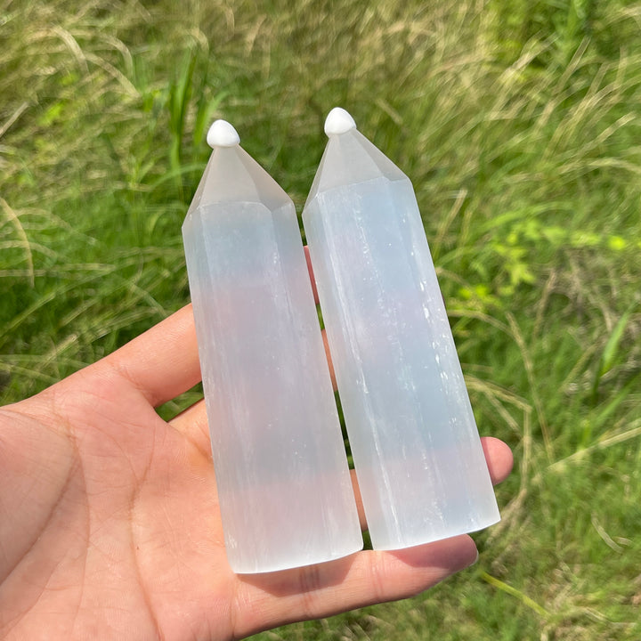 Natural Crystal Selenite Point