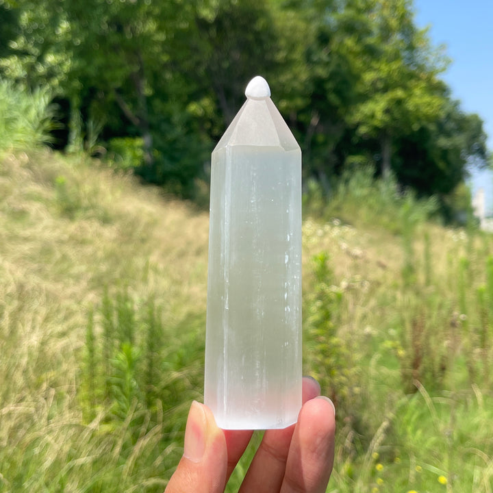 Natural Crystal Selenite Point