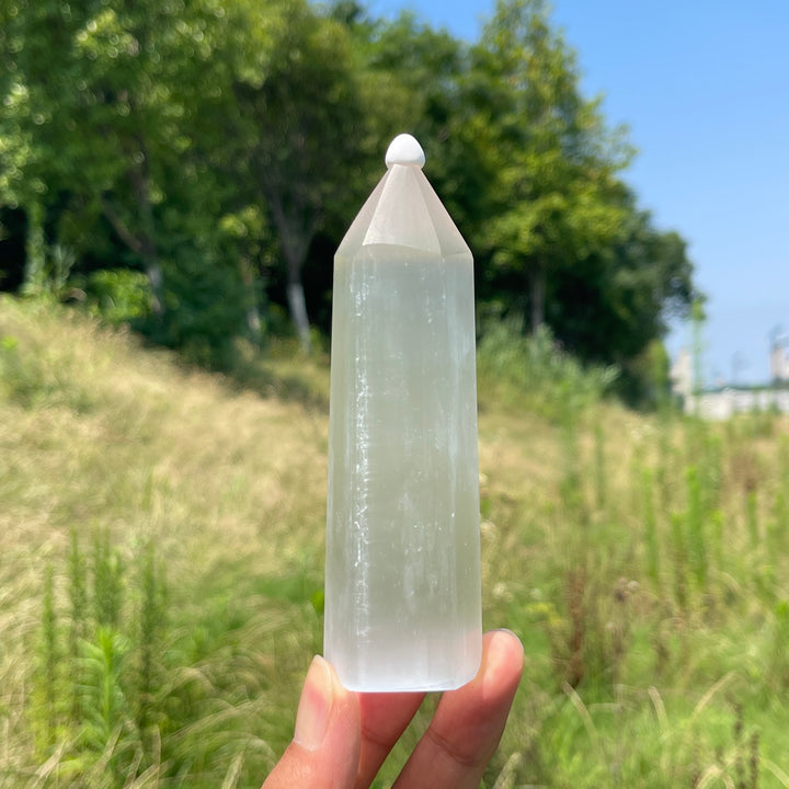 Natural Crystal Selenite Point