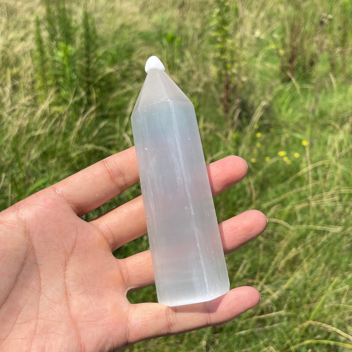 Natural Crystal Selenite Point