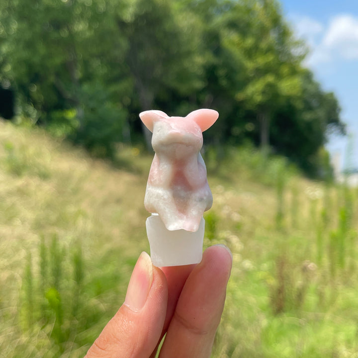 Natural Pink Opal Toilet Pig
