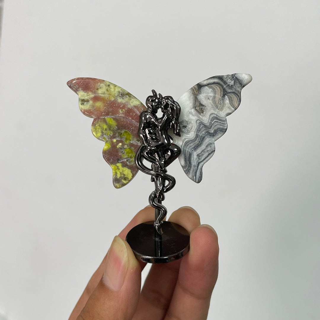 Natural Crystal Angel & Demon Wings