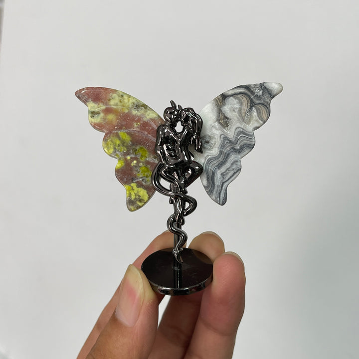Natural Crystal Angel & Demon Wings