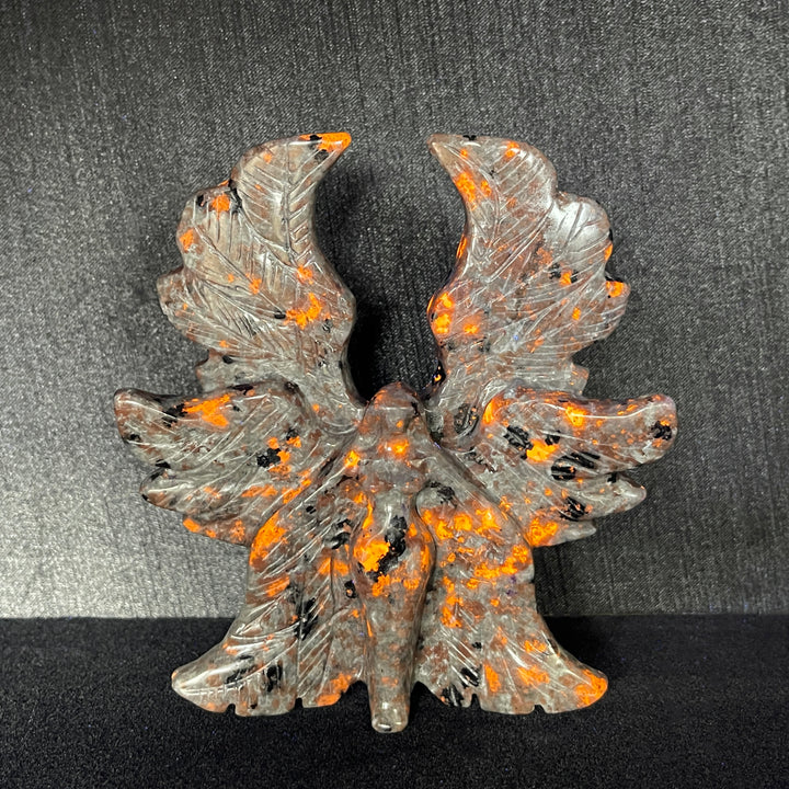 Natural Crystal Serene Six-Winged Angel Carving
