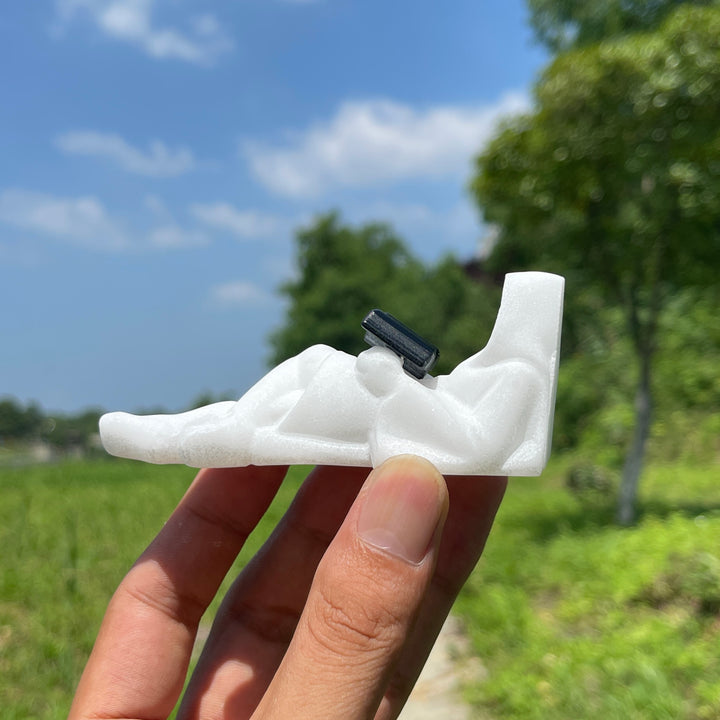 Natural Crystal Reading Ghost Lady Carving