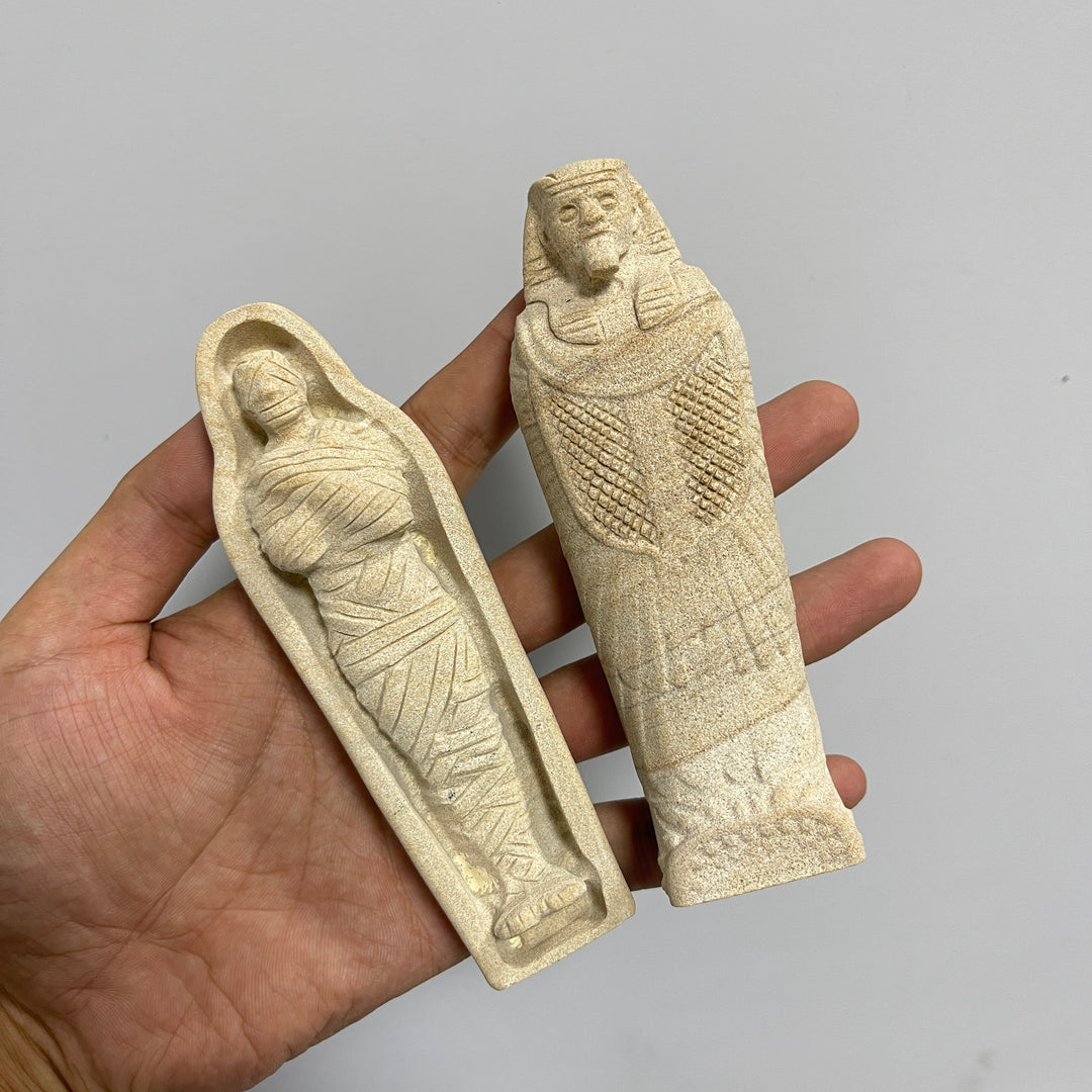 Natural Sand Stone Mummy Carving