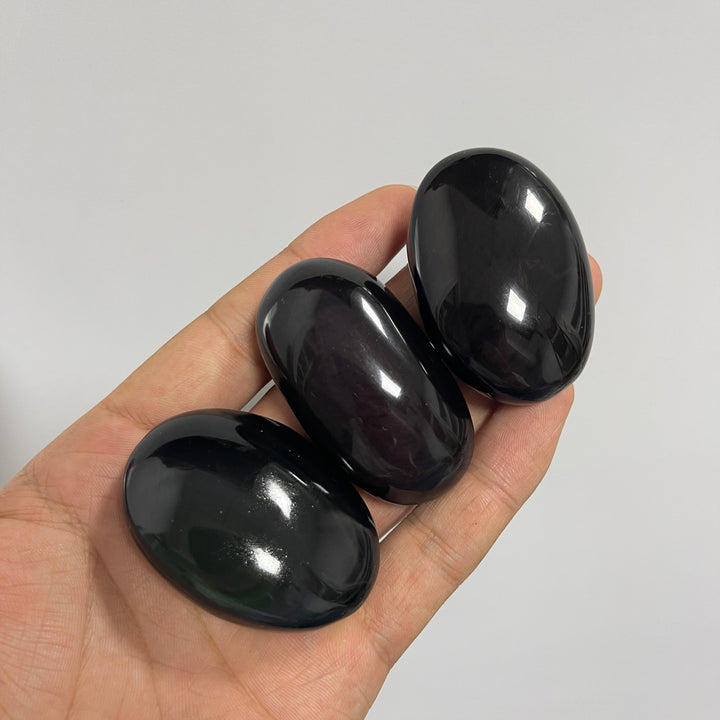Natural Crystal Rainbow Obsidian Palmstone