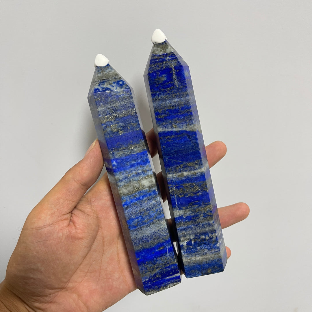 Unique,Natural Exquisite Crystal Lapis Lazuli Point