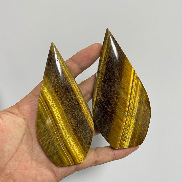 Natural Crystal Tiger Eye Teardrop