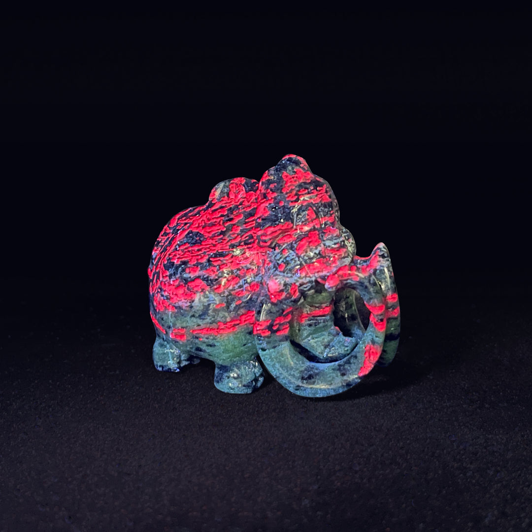 Natural Crystal Auspicious Mammoth Carving