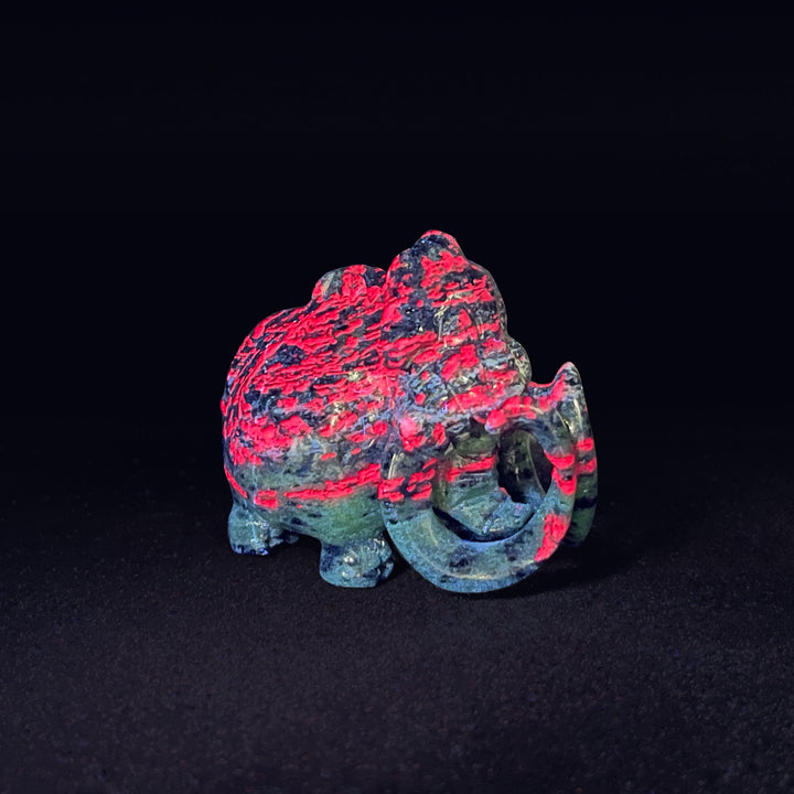 Natural Crystal Auspicious Mammoth Carving