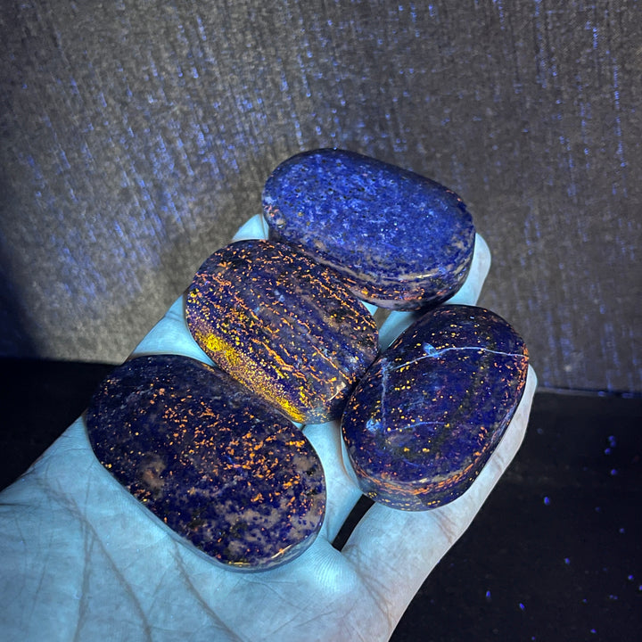 Natural Crystal Lapis Lazuli Palm Stone