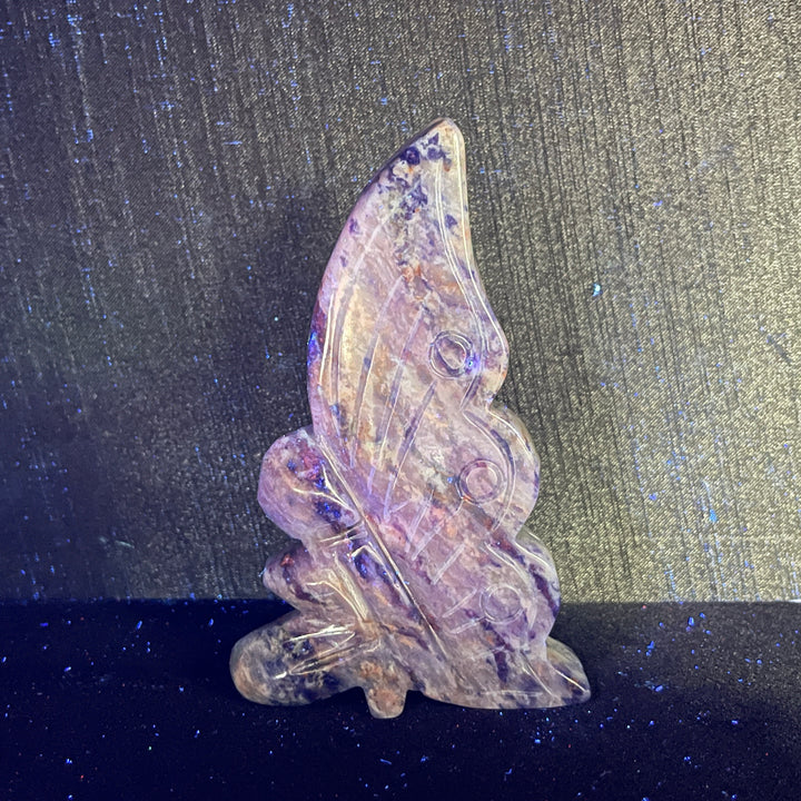 Natural Crystal Fairy Butterfly Carving