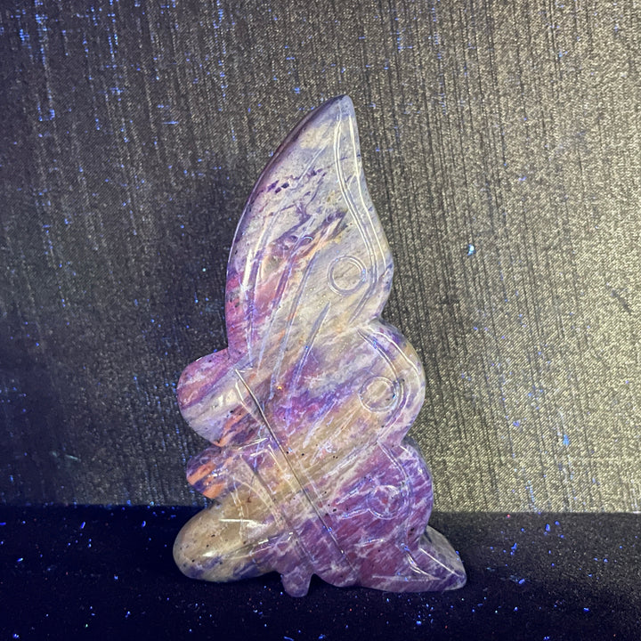 Natural Crystal Fairy Butterfly Carving