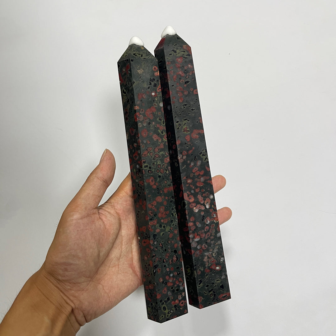 Unique,Natural Plum Jasper Crystal Large Point