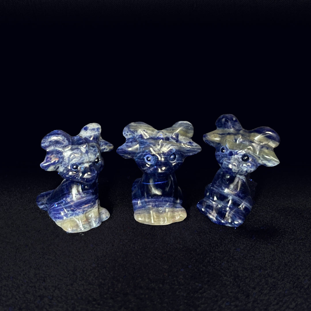 Natural Crystal Sitting Goat Carving