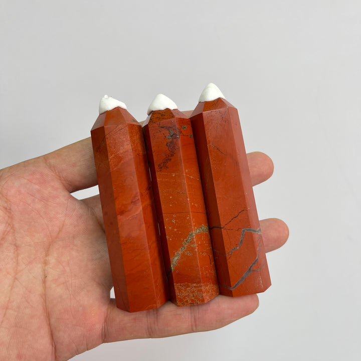 Natural Red Jasper Crystal Exquisite Point