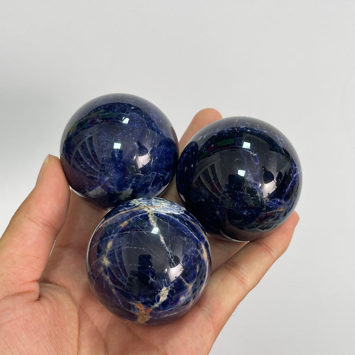 Natural Crystal Smooth Sodalite Sphere