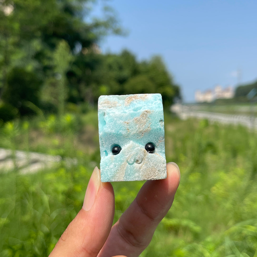 Natural Crystal Hemimorphite Groot Carving