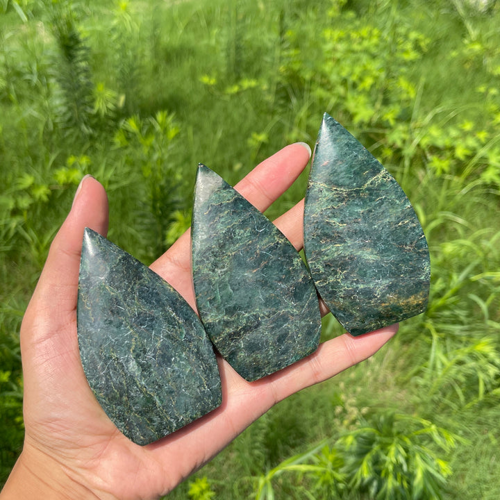 Natural Crystal Fuchsite In Quartz Teardrop