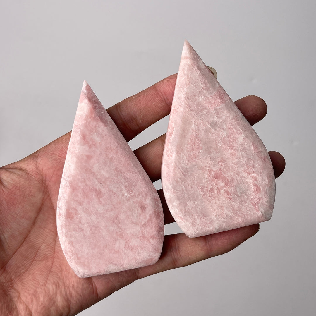 Natural Pink Opal Crystal Teardrop