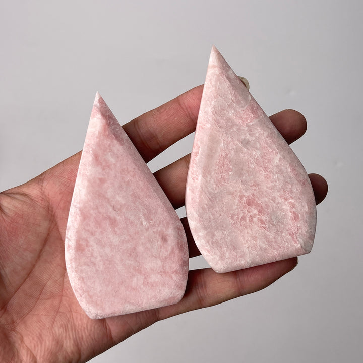Natural Pink Opal Crystal Teardrop