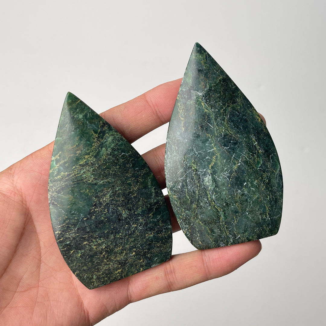 Natural Crystal Fuchsite In Quartz Teardrop