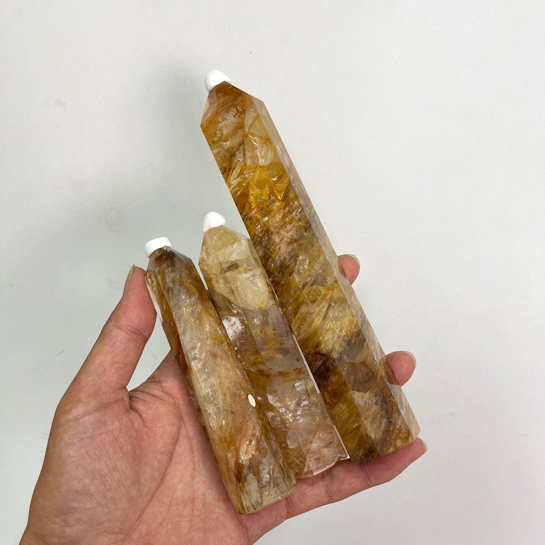 Unique,A Slightly Imperfect Natural Golden Healer Point