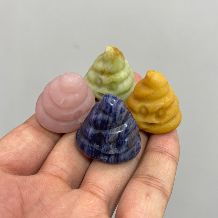 Natural Crystal Funny Poo Carving