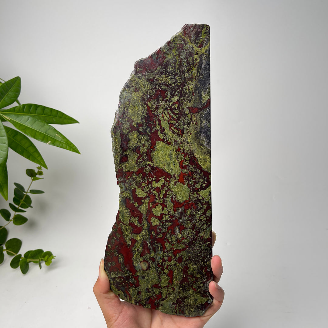 Unique,Natural Crystal Dragon Blood Stone Slice